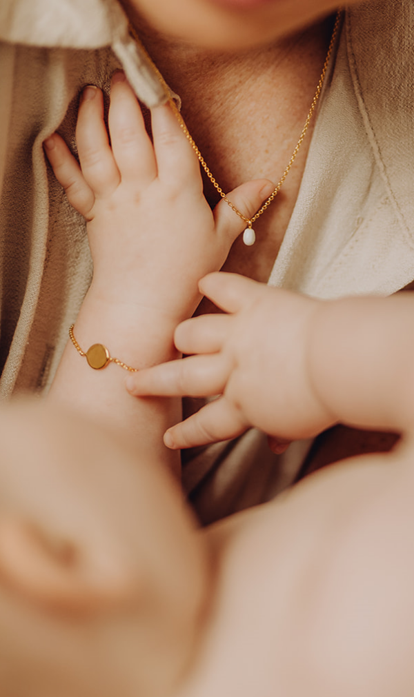 Moedermelk - Mini Druppel edelsteen ketting - Moedermelkjuweel