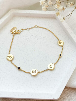 Armband met 6 bedels