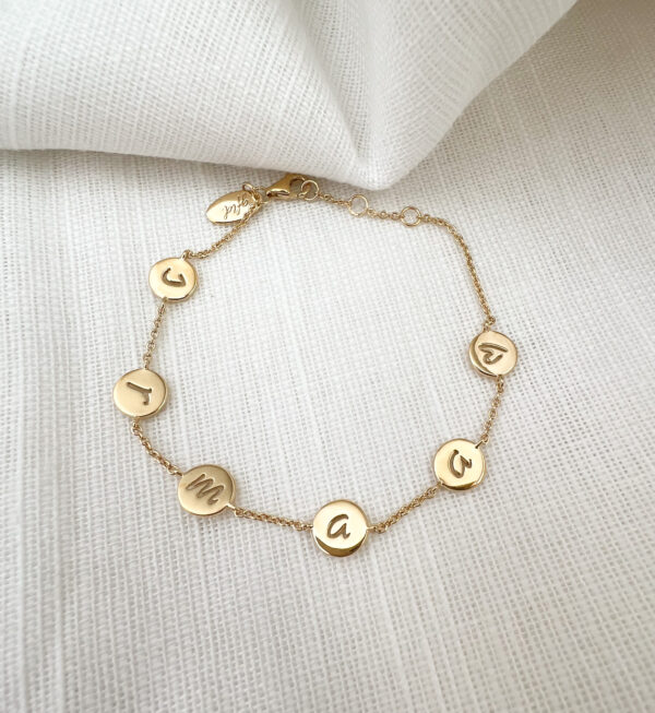 Armband met 6 bedels