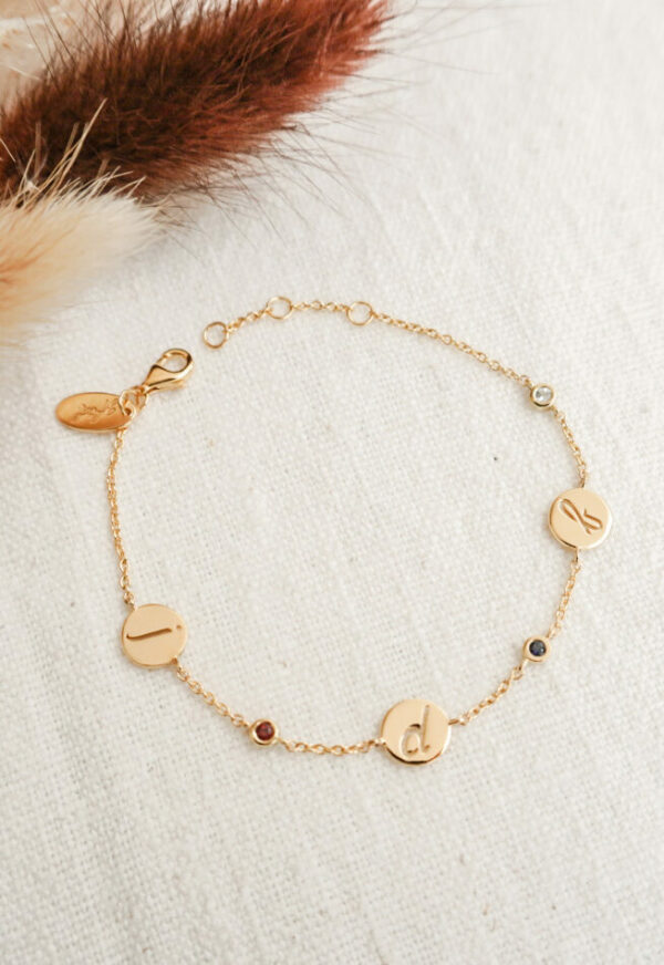 Armband met 6 bedels