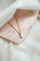 Moedermelk - Mini Druppel edelsteen ketting - Moedermelkjuweel