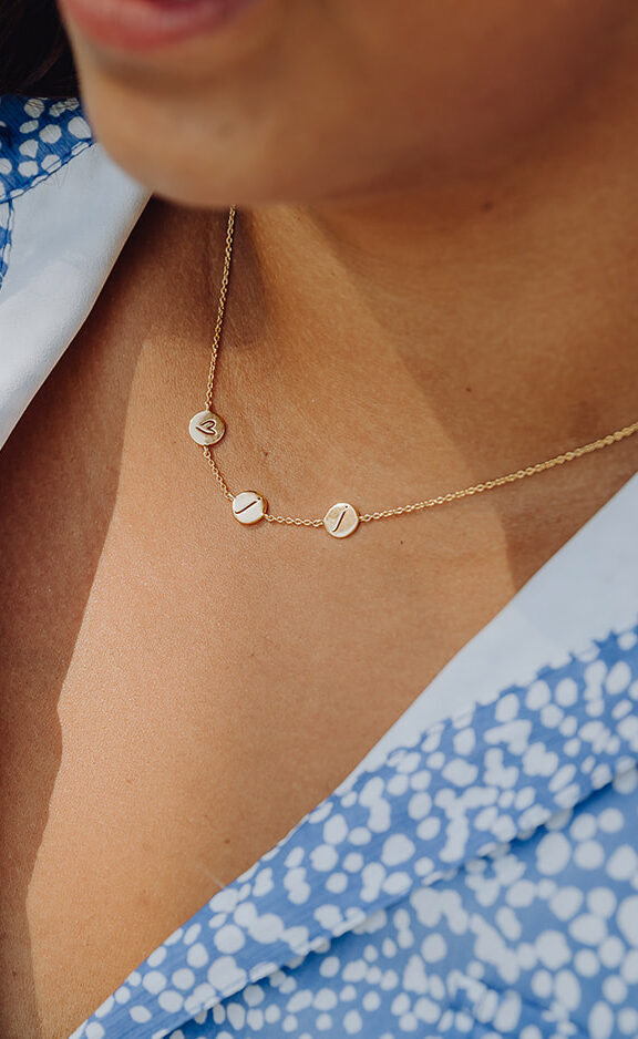 Ketting met 3 bedels