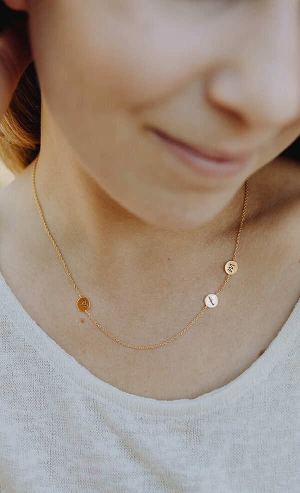 Ketting met 3 bedels