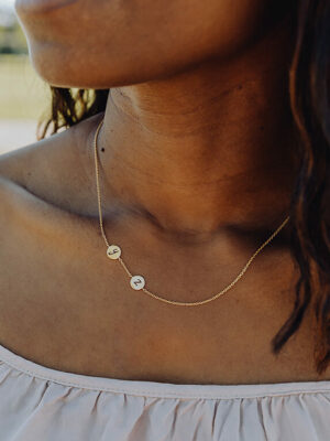 Ketting met 2 bedels