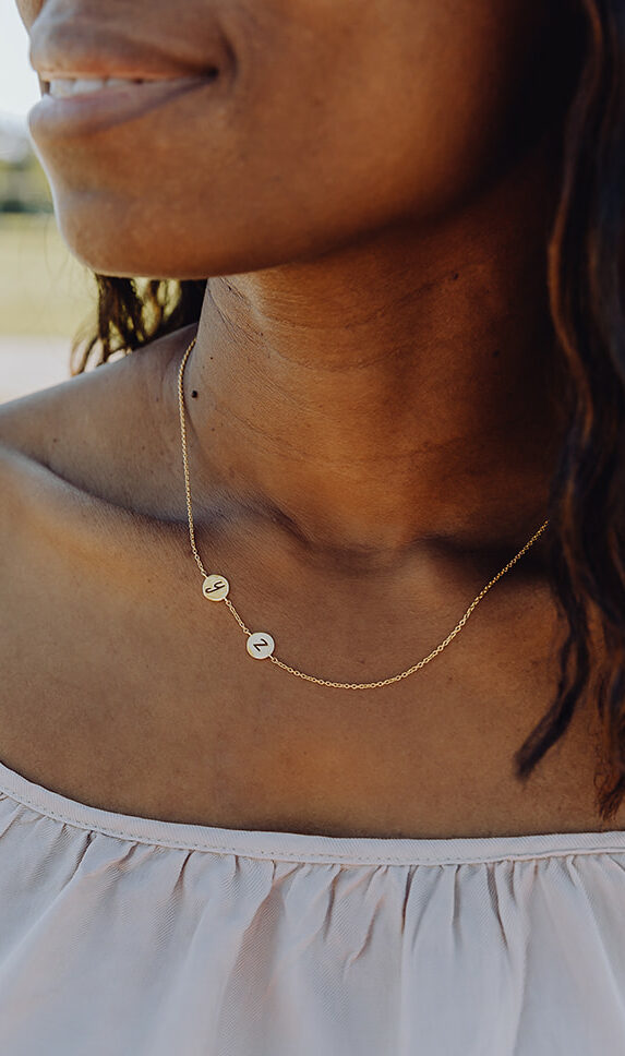 Ketting met 2 bedels