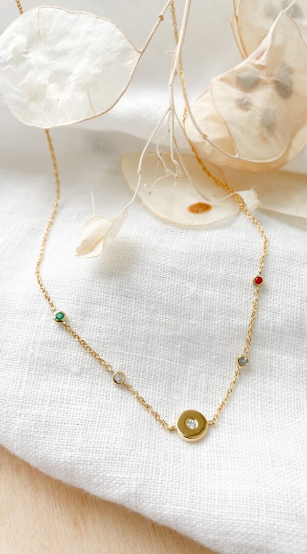 Ketting met 5 bedels