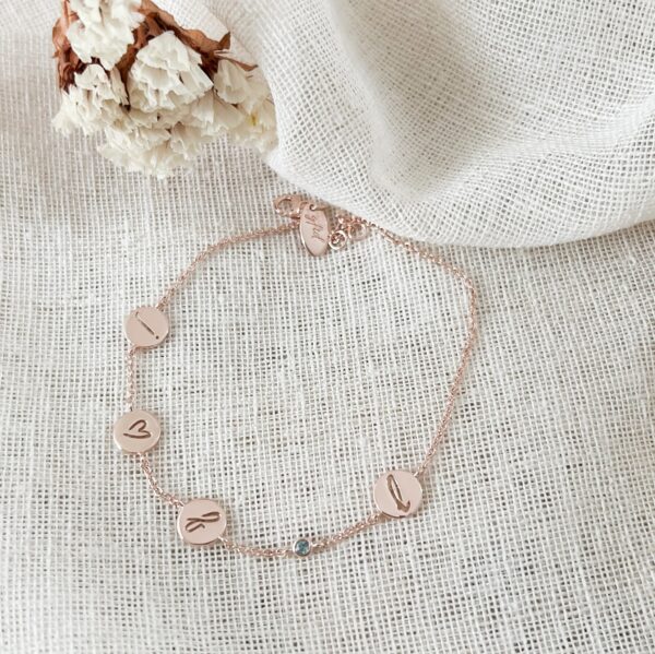 Armband met 5 bedels