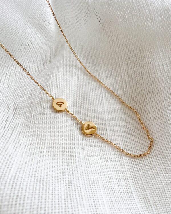 Ketting met 2 bedels