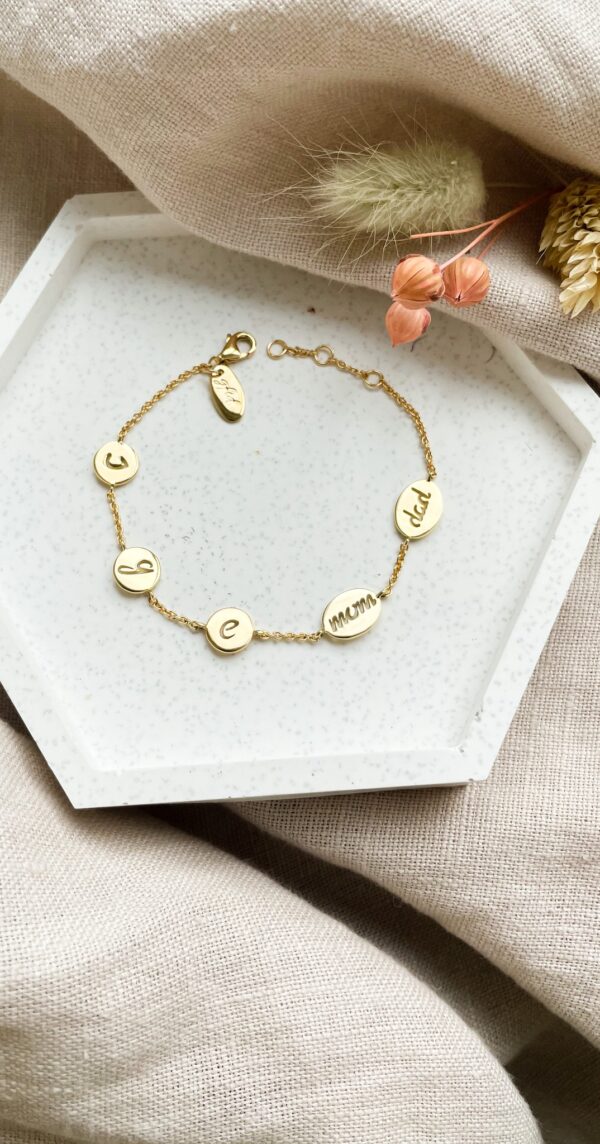 Armband met 5 bedels