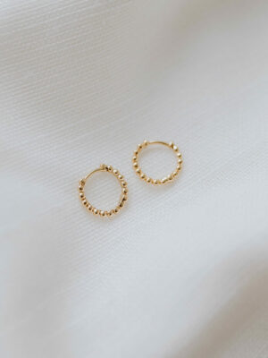 gftd. jewelry dotted oorbellen, oorringen, hoops, kleine ringen voor oor, oorringen met bolletjes