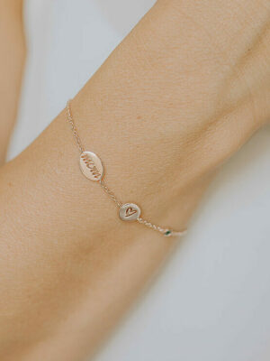 Armband met 3 bedels