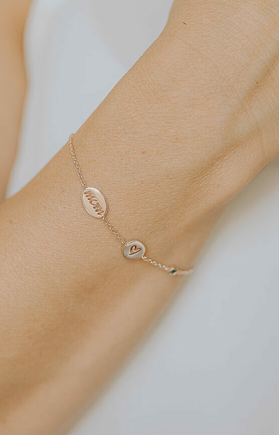 Armband met 3 bedels