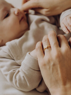 My Heart moedermelk ring gftd. jewelry, ring met hartje.