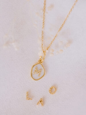 Memento hanger met initiaal