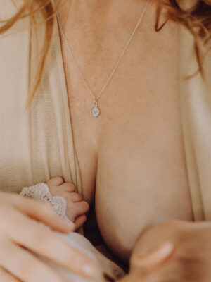 Moedermelk ketting Memento met letter gftd. jewelry